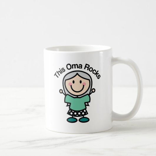 Dieses Oma schaukelt Geschenk-Idee Kaffeetasse (Rechts)