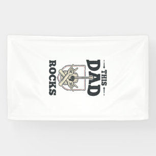 Dieses Papa-Rocks-Vintage-Gitarre-Papa-Shirt-Desig Banner