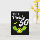 Dieses Pickle wird 50 Pickleball 50. Geburtstag Karte (Gelbe Blume)