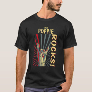 Dieses Poppie Rocks Vintag Retro-Konzert 70er 80er T-Shirt
