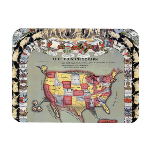 DIESES PORCINEOGRAPH, c1876 Magnet (Horizontal)