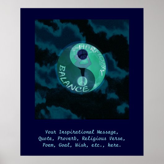 Dieses Poster individuell gestalten - Harmonie und (Vorne)