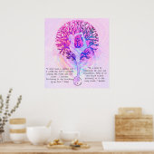 Dieses Poster - Pink Yoga Yin Yang anpassen (Küche)