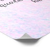 Dieses Poster - Pink Yoga Yin Yang anpassen (Ecke)