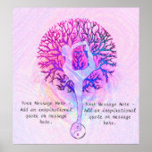 Dieses Poster - Pink Yoga Yin Yang anpassen (Vorne)