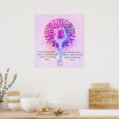 Dieses Poster - Pink Yoga Yin Yang anpassen (Küche)