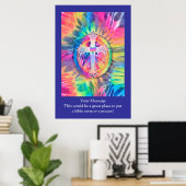 Dieses Poster - Tye Dye Cross anpassen (Heimbüro)