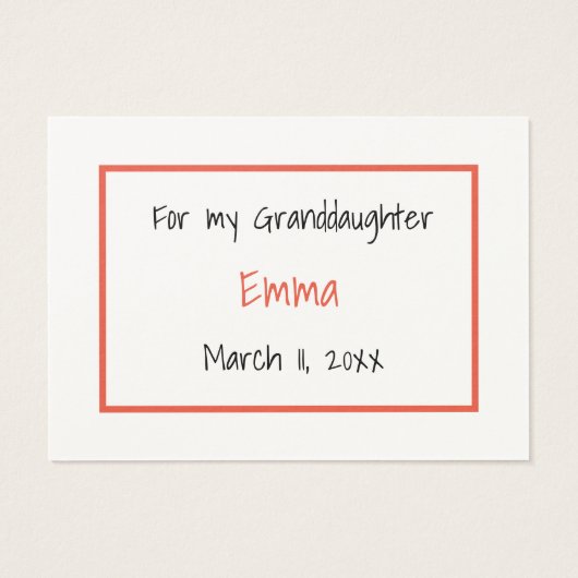 Dieses Quilt aus Geschenkverpackung (Rückseite)