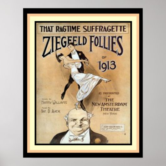 Dieses Ragtime Suffragette- Ziegfeld Folkloreposte Poster (Vorne)