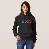 Dieses Regenbogen-Unendlichkeit-Shirt symbolisiert Hoodie (Vorne ganz)