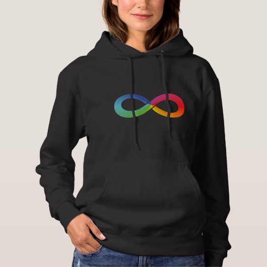 Dieses Regenbogen-Unendlichkeit-Shirt symbolisiert Hoodie (Vorderseite)