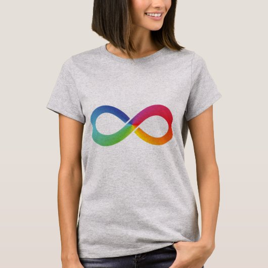 Dieses Regenbogen-Unendlichkeit-Shirt symbolisiert T-Shirt (Vorderseite)