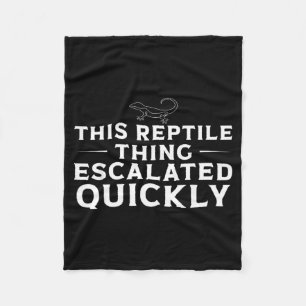 Dieses Reptil-Ding eskalierte schnell lustige Eide Fleecedecke