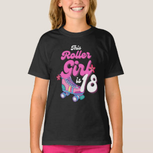 Dieses Roller Girl ist 18 Roller Skaten Gift Idee T-Shirt