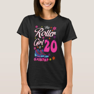 Dieses Rollermädchen ist 20 Roller-Skate auf der S T-Shirt