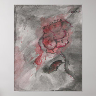 Dieses rote Rose-Poster Poster