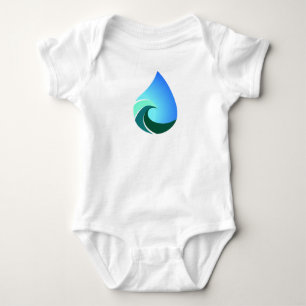 Dieses salzige Leben-Logo für ein Baby Grom Strampler