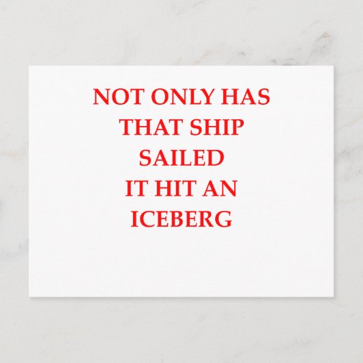 dieses Schiff segelte Postkarte (Vorderseite)