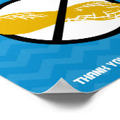 Dieses Schloss ist von einem Ritterzeichen bewacht Poster (Ecke)