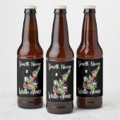 Dieses schöne Design für Vater und Tochter gr Bierflaschenetikett (Flaschen)