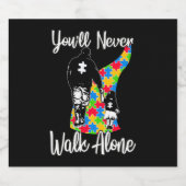 Dieses schöne Design für Vater und Tochter gr Bierflaschenetikett (Einzelnes Label)