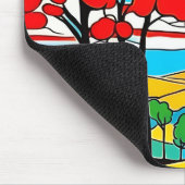 Dieses schöne Mousepad hat eine bunte Landschaft (Ecke)
