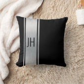 Dieses schwarz-weiße Adelsbachelor wirft Kissen (Decke)