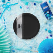 Dieses schwarz-weiße Adlerpapier Pappteller (Party)