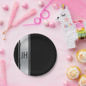 Dieses schwarz-weiße Adlerpapier Pappteller (Party)