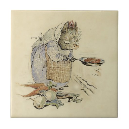 Dieses Schwein hatte Fleisch von Beatrix Potter Fliese (Vorderseite)