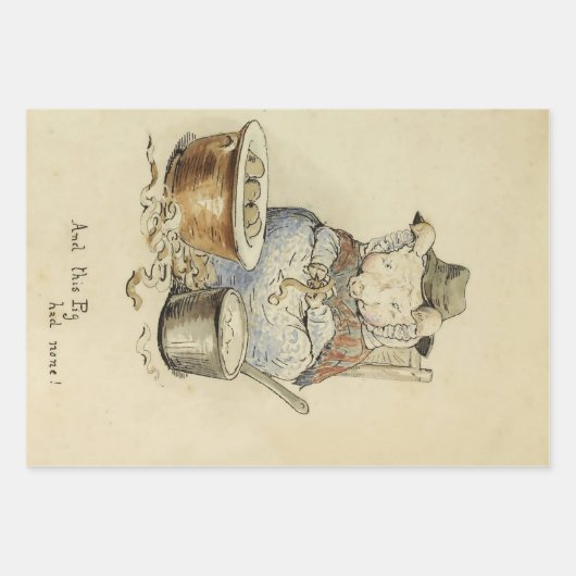 Dieses Schwein hatte keines von Beatrix Potter Geschenkpapier Set (Vorderseite 3)