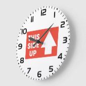 Dieses seitliche Zeichen Große Wanduhr (Winkel)