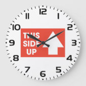 Dieses seitliche Zeichen Große Wanduhr (Vorderseite)