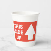 Dieses seitliche Zeichen Pappbecher (Vorderseite)