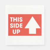 Dieses seitliche Zeichen Serviette (Vorderseite)