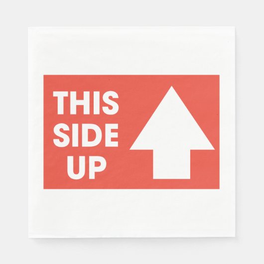 Dieses seitliche Zeichen Serviette (Vorderseite)