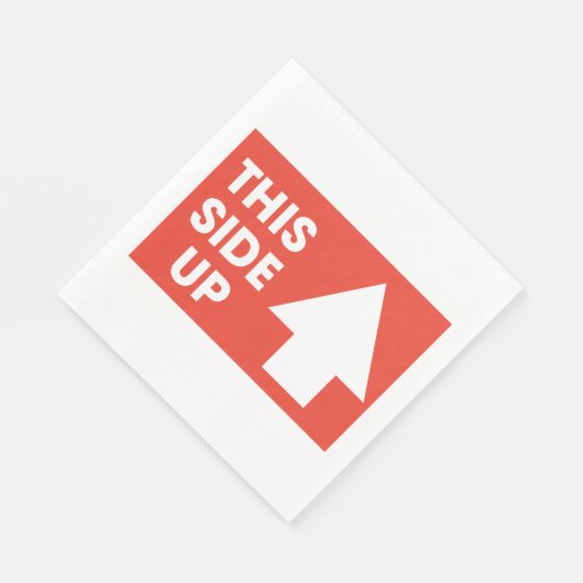 Dieses seitliche Zeichen Serviette (Ecke)