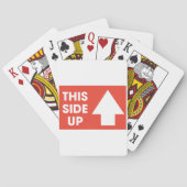 Dieses seitliche Zeichen Spielkarten (Rückseite)