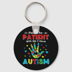 Dieses Shirt Feature Autismus Puzzleteile macht di Schlüsselanhänger