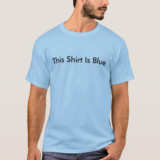 Dieses Shirt ist blau (Vorderseite)