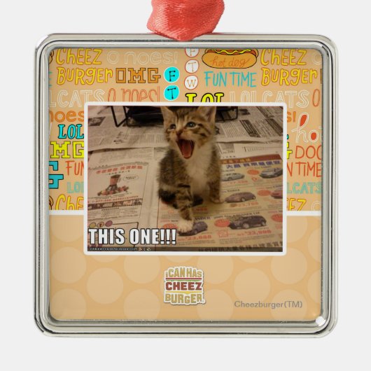 Dieses! Silbernes Ornament (Vorne)