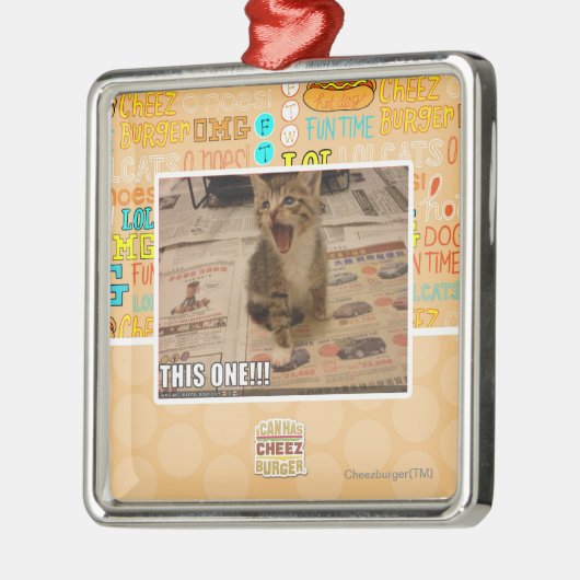 Dieses! Silbernes Ornament (Links)