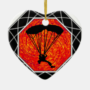 DIESES SKYDIVING SET KERAMIKORNAMENT