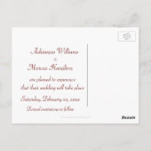 "Dieses Sonderdatum Gerettet" - Rote Rose Bouquet Postkarte (Rückseite)