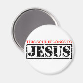 Dieses Soul gehört Jesus Magnet (Vorderseite/Rückseite)