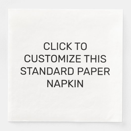 DIESES STANDARDPAPIER NAPKIN ANKUNFT SERVIETTE (Vorderseite)