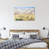 Dieses Tal im Badlands Nationalpark zeigt Yel Leinwanddruck (Insitu (Schlafzimmer))
