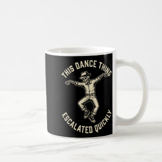 Dieses Tanzding eskalierte schnell Lustiges Skelet Kaffeetasse