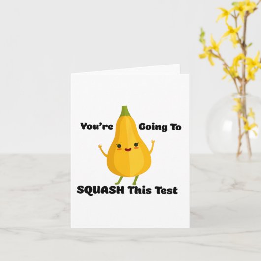 Dieses Test-Veggie-Lehrer-Testing wird beendet Karte (Gelbe Blume)