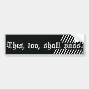 Dieses too shall pass Aufkleber Genesung AA/NA Autoaufkleber